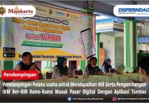 PENDAMPINGAN PELAKU USAHA UNTUK MENDAPATKAN NIB SERTA PENGEMBANGAN IKM BER-NIB