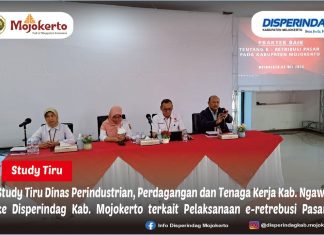 STUDY TIRU DINAS PERINDUSTRIAN, PERDAGANGAN DAN TENAGA KERJA KAB. NGAWI KE DISPERINDAG KAB. MOJOKERTO