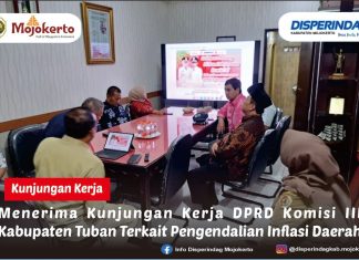 MENERIMA KUNJUNGAN KERJA DPRD KOMISI III KABUPATEN TUBAN TERKAIT PENGENDALIAN INFLASI DAERAH
