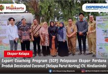 EXPORT COACHING PROGRAM (ECP) PELEPASAN EKSPOR PERDANA PRODUK DESSICATED COCONUT (KELAPA PARUT KERING) CV. HINDIANINDO