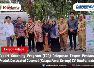 EXPORT COACHING PROGRAM (ECP) PELEPASAN EKSPOR PERDANA PRODUK DESSICATED COCONUT (KELAPA PARUT KERING) CV. HINDIANINDO