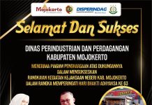 SELAMAT DAN SUKSES DINAS PERINDUSTRIAN DAN PERDAGANGAN KABUPATEN MOJOKERTO ATAS PENERIMAAN PIAGAM PENGHARGAAN DARI KEJAKSAAN NEGERI KAB. MOJOKERTO