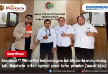 KOORDINASI PT. WILMAR PADI INDONESIA NGORO KAB. MOJOKERTO KE DISPERINDAG KAB. MOJOKERTO