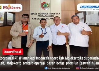 KOORDINASI PT. WILMAR PADI INDONESIA NGORO KAB. MOJOKERTO KE DISPERINDAG KAB. MOJOKERTO