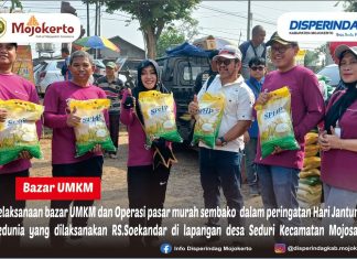 BAZAR UMKM DAN OPERASI PASAR MURAH DALAM PERINGATAN HARI JANTUNG SEDUNIA YANG DILAKSANAKAN RS. SOEKANDAR