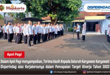 Dalam Apel Pagi menyampaikan, Terima Kasih Kapada seluruh Karyawan Karyawati Disperindag atas kerjakerasnya dalam Pencapaian Target Kinerja Tahun 2023