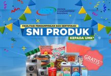 Fasilitasi Pendampingan dan Sertifikasi SNI Produk Kepada UMKM