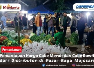 Pemantauan Harga Cabe Merah dan Cabe Rawit dari Distributor di Pasar Raya Mojosari