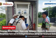 Pengawas Kemetrologian Disperindag Kabupaten Mojokerto Melaksanakan Pengawas Rutin kali ini di wilayah Kecamatan Jatirejo dan Kecamatan Sooko