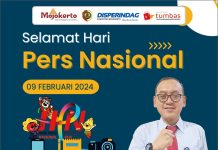 Kepala Disperindag Kabupaten Mojokerto beserta seluruh staf mengucapkan Selamat Hari Pers Nasional 9 Februari 2024