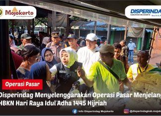 Disperindag menyelenggarakan Operasi Pasar menjelang HBKN hari raya Idul Adha 1445 Hijriah